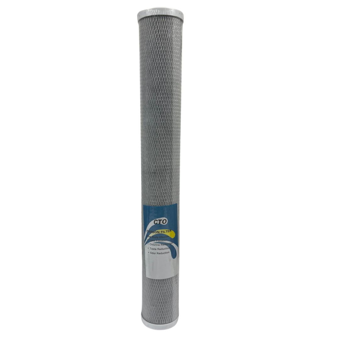 20" Carbon Block Water Filter Cartridge - CTO 5 Micron