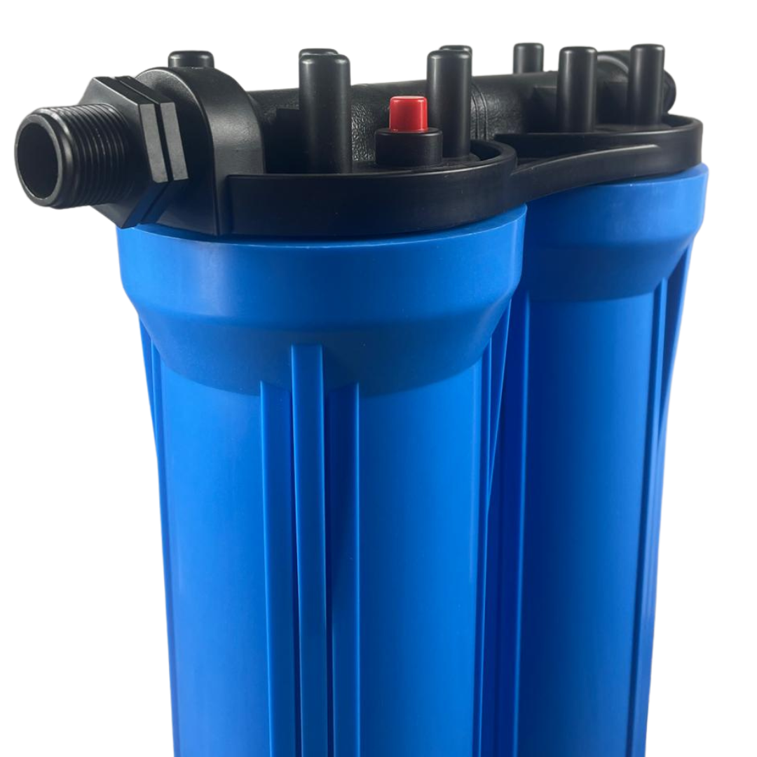 20” Dual Water Filter Housing Set – Standard Cartridge, 1” BSP, with Spanners