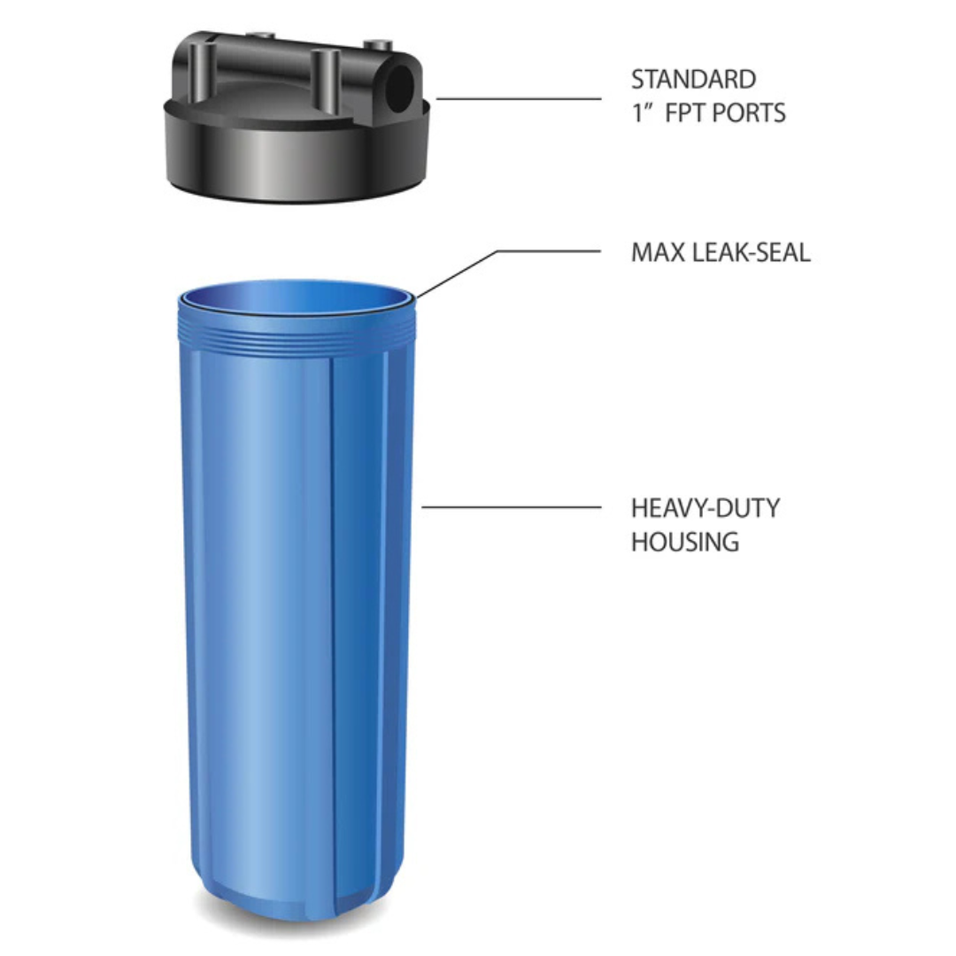 20" 2 Stage In-Line Water Housing