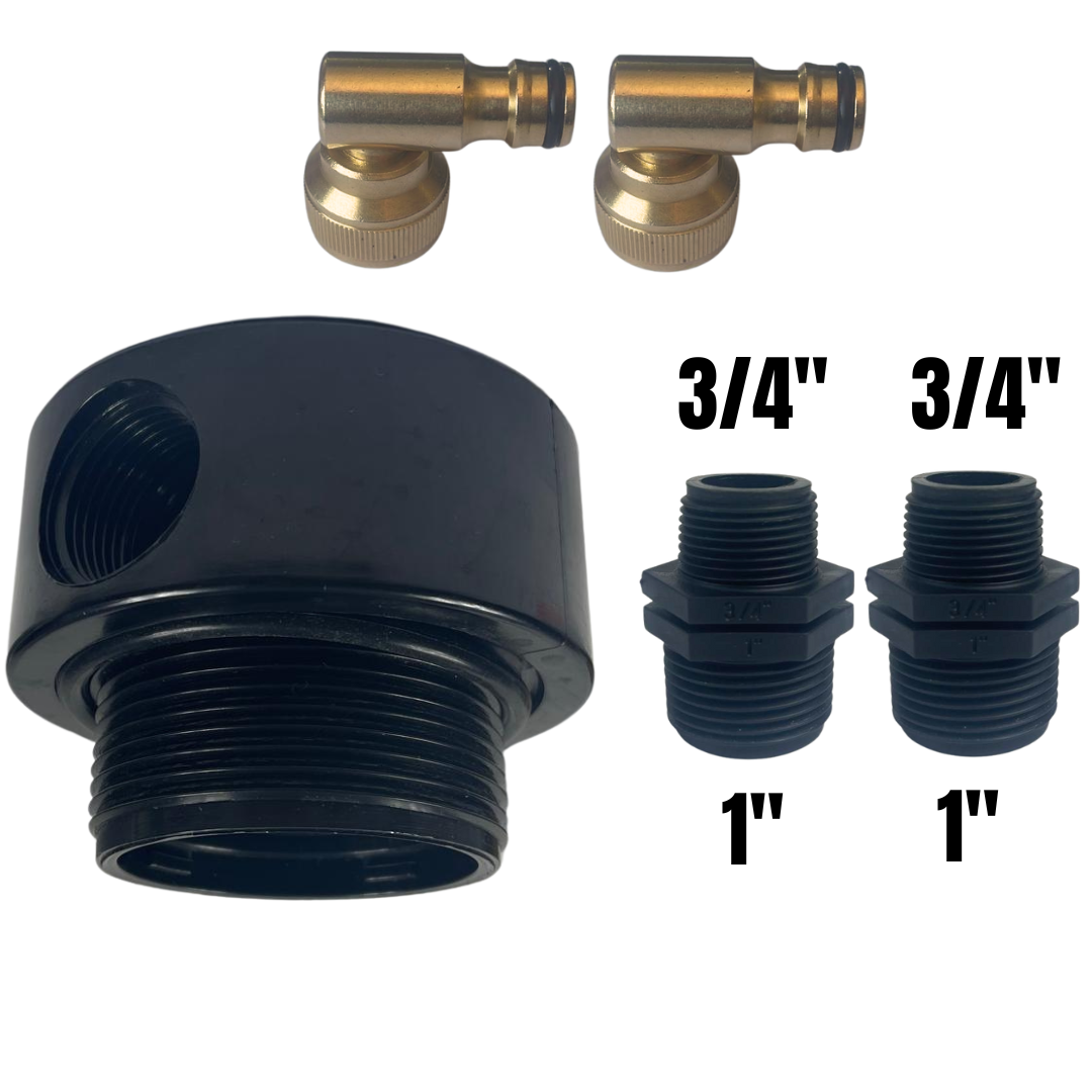 FRP Head & Fittings Bundle for Resin Bottles – Complete Installation Kit