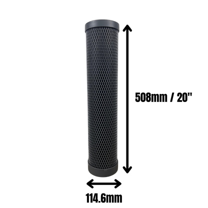 20" Jumbo Coconut Shell Carbon Block Water Filter Cartridge