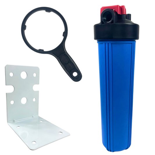 20" Jumbo Water Filter Housing – 1" BSP Brass Ports + Spanner & Bracket