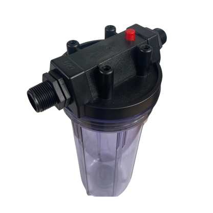 10" Water Filter Housing Kit – Fits 10" x 2.75" Cartridges, ¾" BSP + Hose Connectors