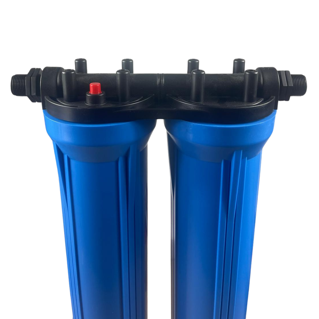 20” Dual Water Filter Housing Set – Standard Cartridge, 1” BSP, with Spanners